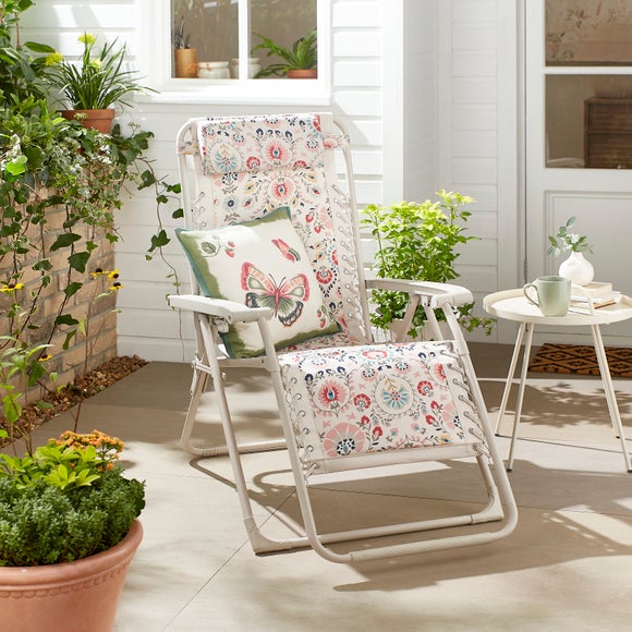 Hani Print Padded Reclining Lounger