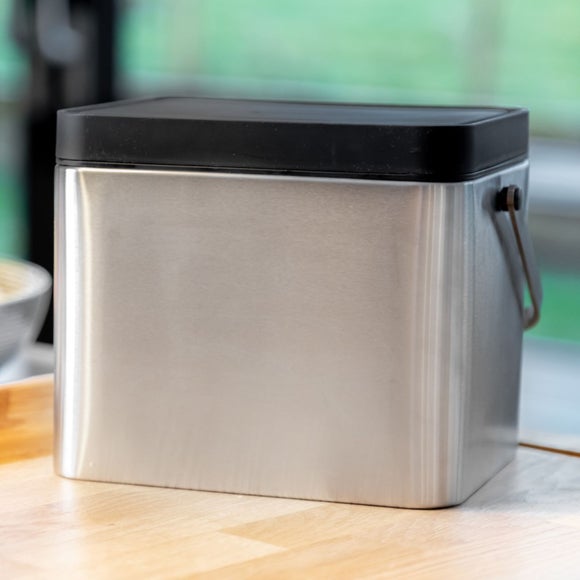 View Masterclass Stainless Steel 2.6l Antimicrobial Composter View Masterclass Stainless Steel 2.6l Antimicrobial Composter