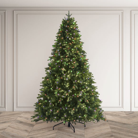 6.5ft Pre-Lit Oakley Fir Christmas Tree