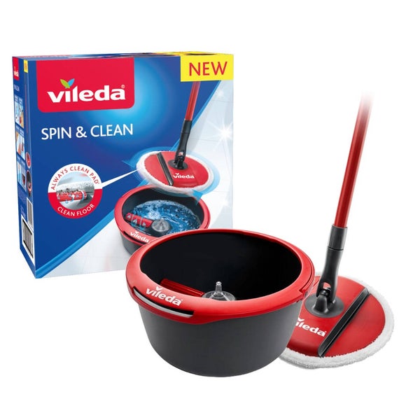 View Vileda Spin And Clean Mop View Vileda Spin And Clean Mop