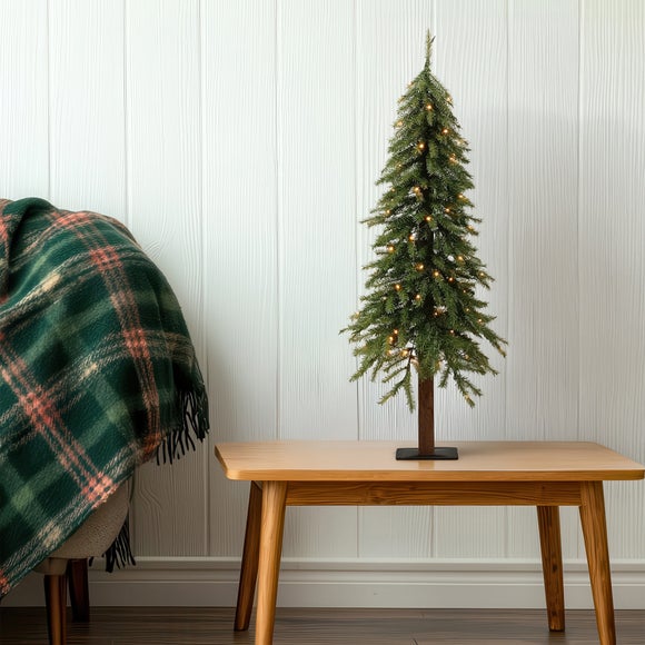 4ft Pre-Lit Alpine Fir Christmas Tree