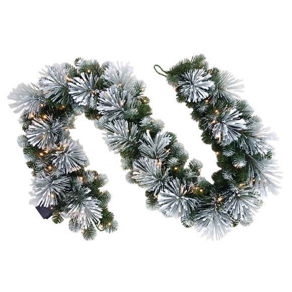 Click to view product details and reviews for 6ft Iced Pine Garland.