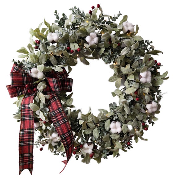 Click to view product details and reviews for Eucalyptus Berry Light Up Wreath With Ribbon. Click to view product details and reviews for Eucalyptus Berry Light Up Wreath With Ribbon.