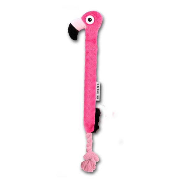 Ministry of Pets Felicity the Flamingo Plush Dog Toy