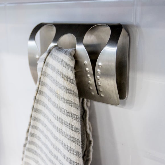 View Masterclass Stainless Steel Triple Towel Holder View Masterclass Stainless Steel Triple Towel Holder