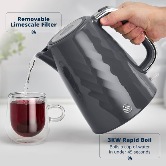 Photo 3 of Swan Windsor Textured 1.7l Kettle