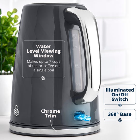 Photo 4 of Swan Windsor Textured 1.7l Kettle