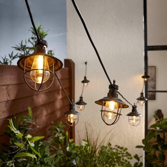 Round Cage 8 LED String Lights