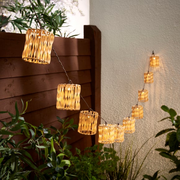 Click to view product details and reviews for Rattan 10 Led Solar String Lights.