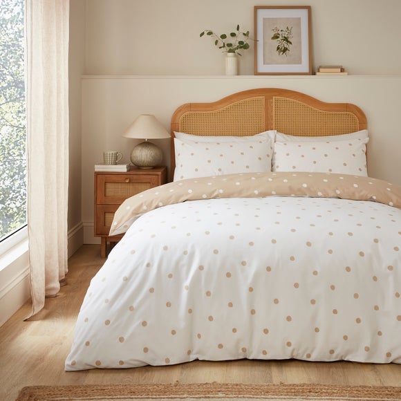 Click to view product details and reviews for Polka Dot Polycotton Duvet Cover Pillowcase Set.