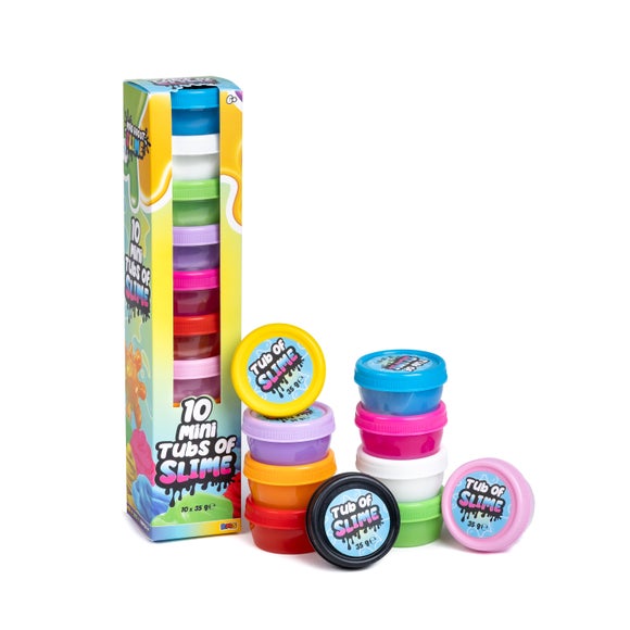 Pack of 10 Mini Tubs of Slime