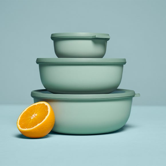 Mepal Set of 3 Round Cirqula Food Containers