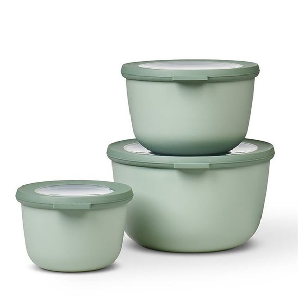 Mepal Set of 3 Round Cirqula Food Containers