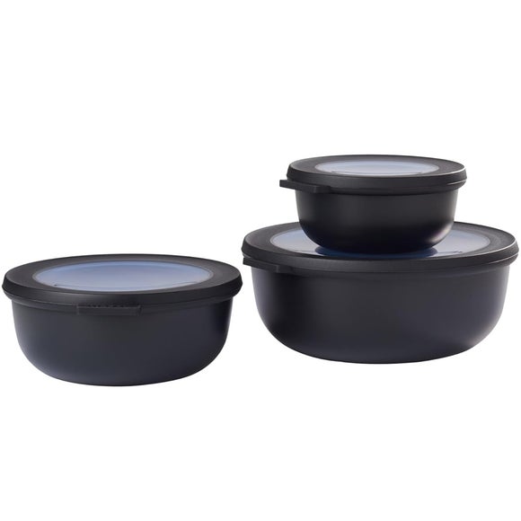 Mepal Set of 3 Round Cirqula Food Containers