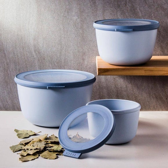 Mepal Set of 3 Round Cirqula Food Containers