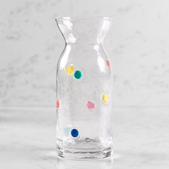 Spot Pressed Glass Carafe