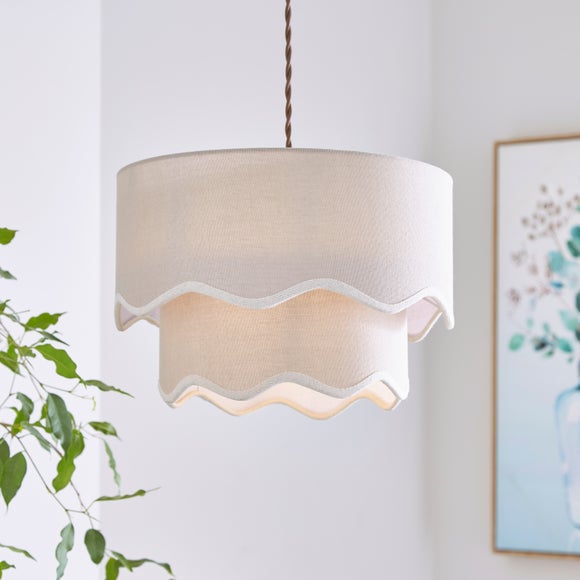 Mochi Scallop Two Tier Easy Fit Lamp Shade