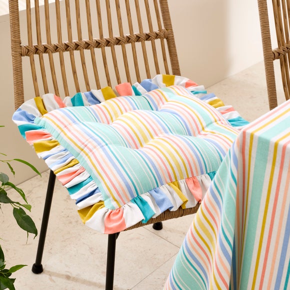 Multicolour Stripe Seat Pad