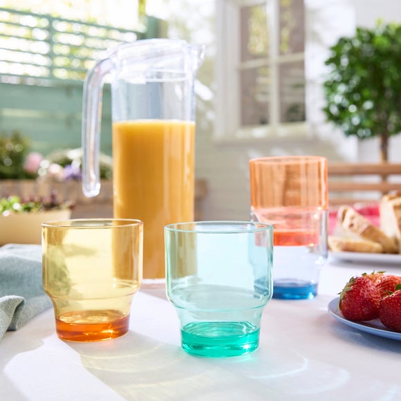 Pitcher Jug with Coloured Cups