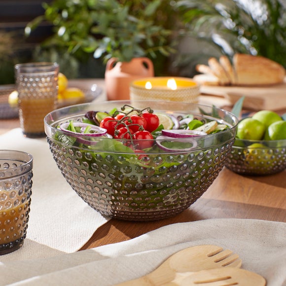 Click to view product details and reviews for Bobble Smoked Plastic Salad Bowl.