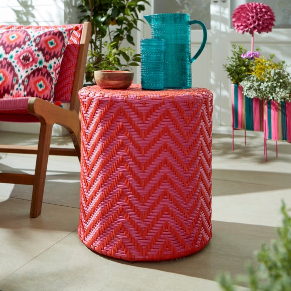Sophie Robinson Pavilion Carnation and Watermelon Garden Stool
