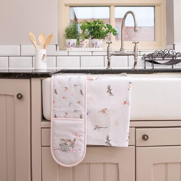 Click to view product details and reviews for Wrendale Designs Wren Feathered Friends Double Oven Glove.