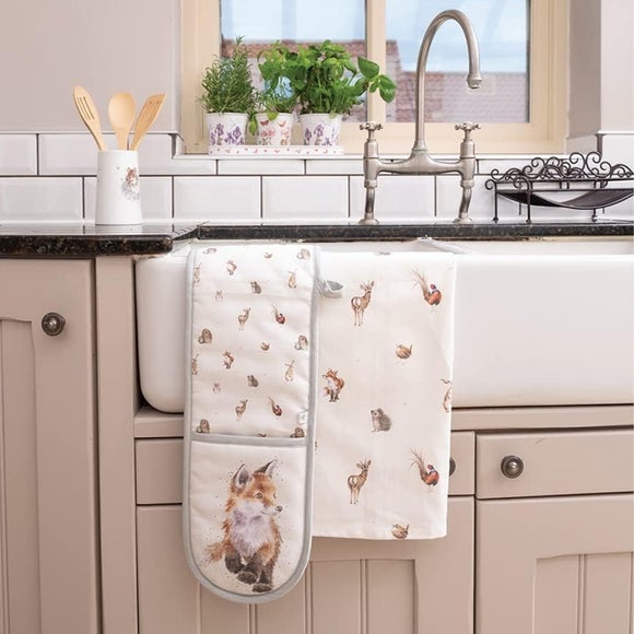 Click to view product details and reviews for Wrendale Design Woodlanders Fox Double Oven Glove.