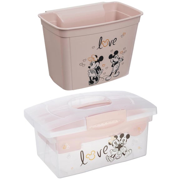 Click to view product details and reviews for Disney Mickey Minnie Mouse Storage Box And Hanging Organiser Set.
