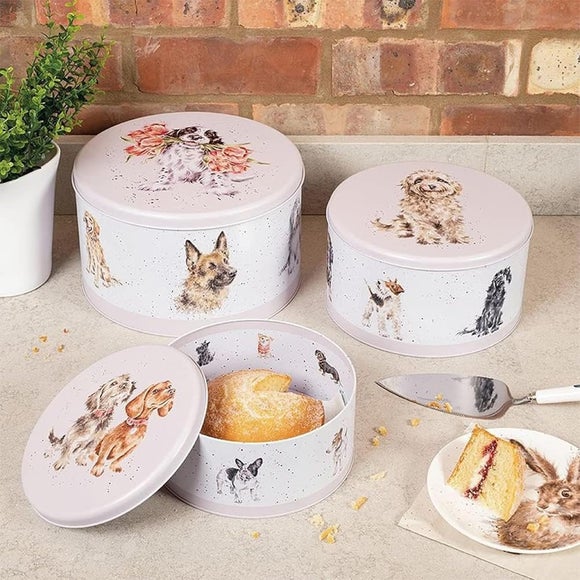 Click to view product details and reviews for Wrendale Designs Set Of 3 A Dogs Life Nesting Cake Tins.