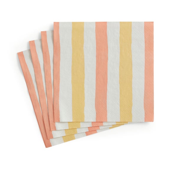 Pack of 20 Sundae Stripes Napkins