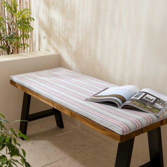 Coastal Stripe Water Resistant Bench Pad