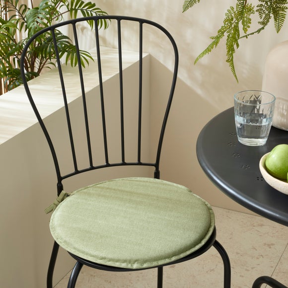 Set of 2 Water Resistant Round Seat Pads