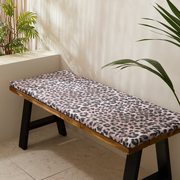 Leopard Print Water Resistant Bench Pad