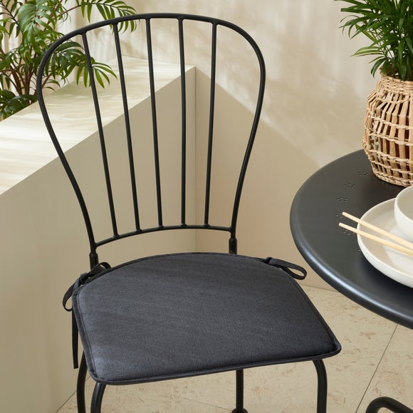 Set of 2 Water Resistant Round Back Seat Pads