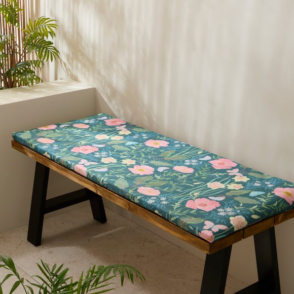 Spring Floral Water Resistant Bench Pad