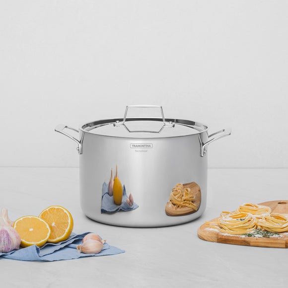 Click to view product details and reviews for Tramontina Triply Stainless Steel Stock Pot 24cm.