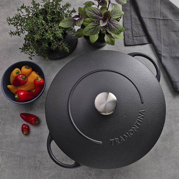 Click to view product details and reviews for Tramontina Cast Iron Casserole Dish 24cm.