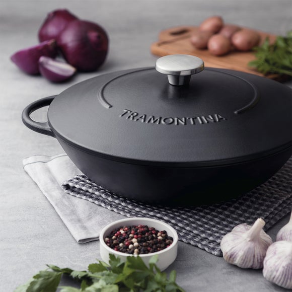 Tramontina Cast Iron Wok 32cm
