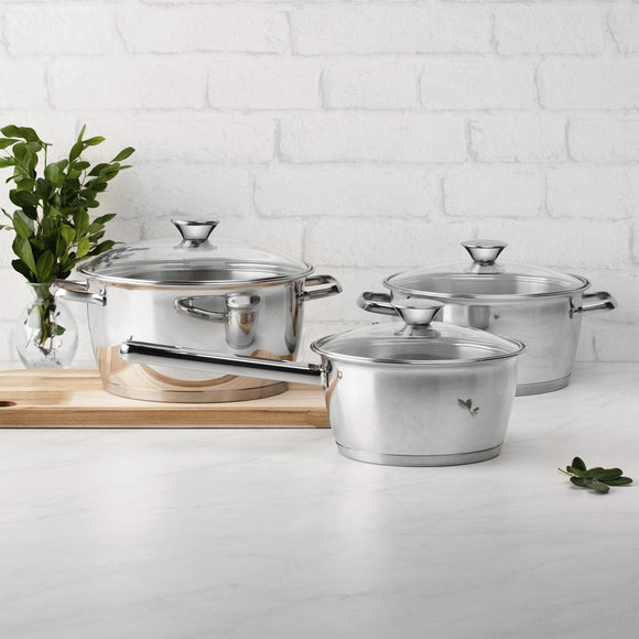 Click to view product details and reviews for Tramontina Set Of 3 Cookware Set With Deep Casserole Dish.