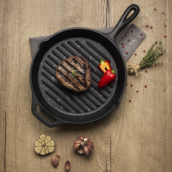 Click to view product details and reviews for Tramontina Preseasoned Griddle Pan And Cast Iron Set.