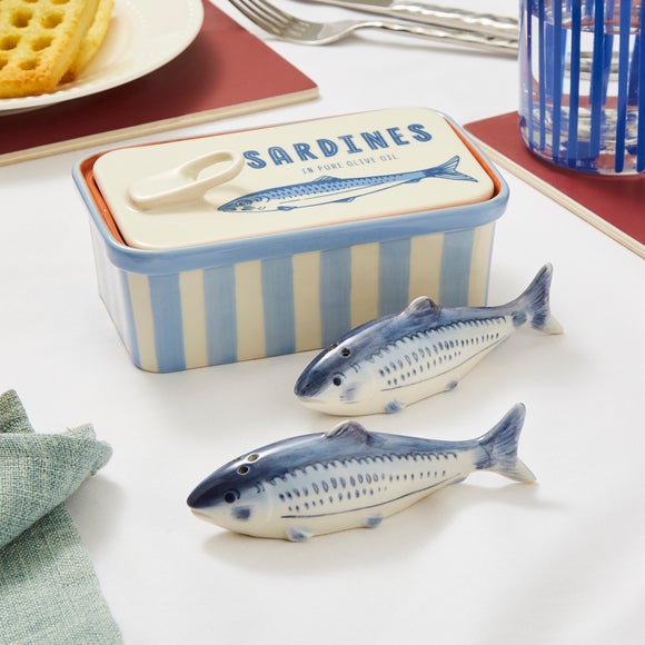 Tinned Sardines Salt & Pepper Shakers