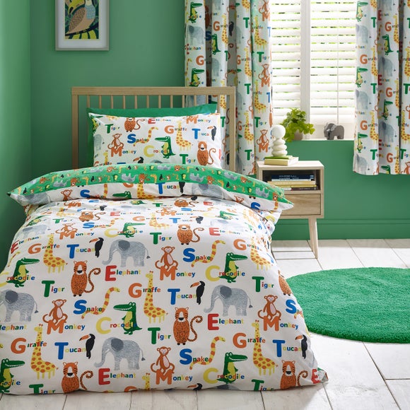 Click to view product details and reviews for Catherine Lansfield Animal Magic Duvet And Pillowcase Set.
