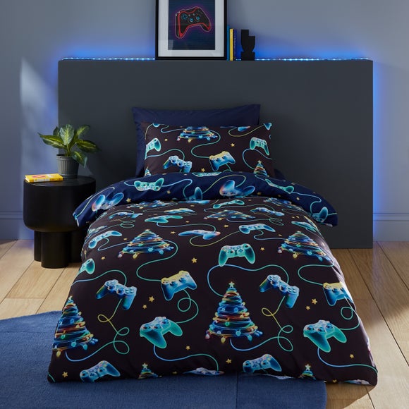 Catherine Lansfield Christmas Gamer Duvet and Pillowcase Set