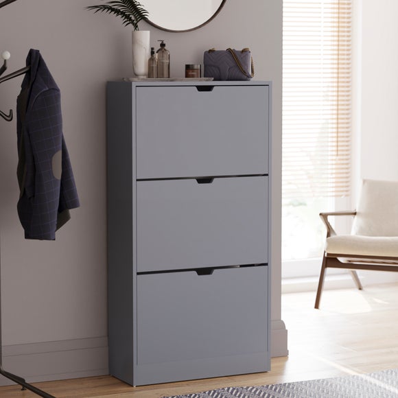 View Vida Designs 3 Door Shoe Storage Cabinet View Vida Designs 3 Door Shoe Storage Cabinet