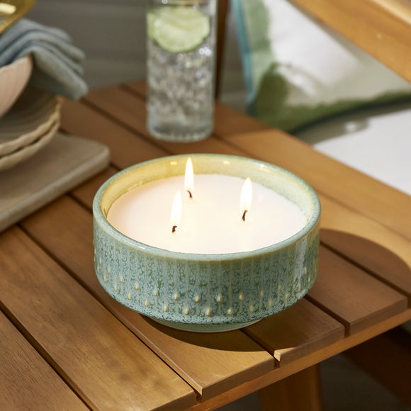 Green Drip Eucalyptus and Citronella Single Wick Candle