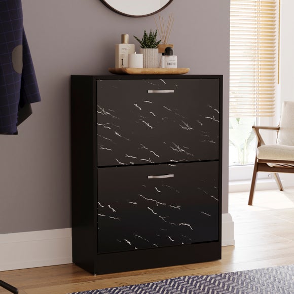 Click to view product details and reviews for Vida Designs 2 Tier Marble Effect Shoe Cabinet.