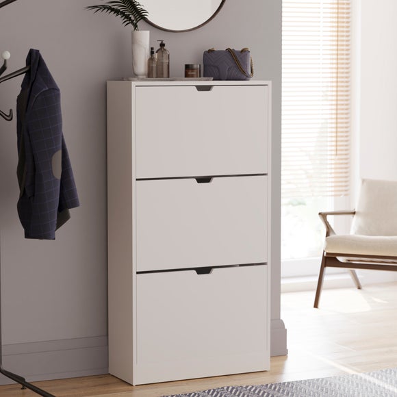 View Vida Designs 3 Door Shoe Storage Cabinet View Vida Designs 3 Door Shoe Storage Cabinet