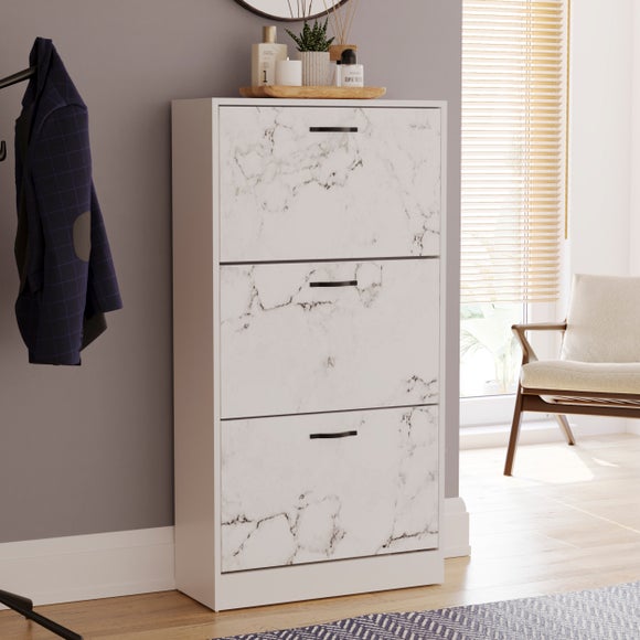 Click to view product details and reviews for Vida Designs 3 Tier Marble Effect Shoe Cabinet.