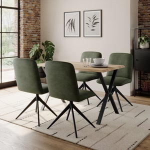 Ezra Ii 4 Seater Compact Rectangular Dining Table