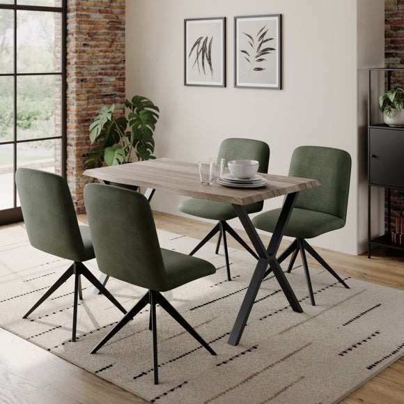 Ezra II 4 Seater Compact Rectangular Dining Table